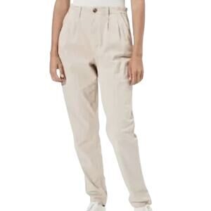 American Eagle Outfitters Stretch Mom Pant Cream Ivory Relaxed Fit Sz 4 Regular